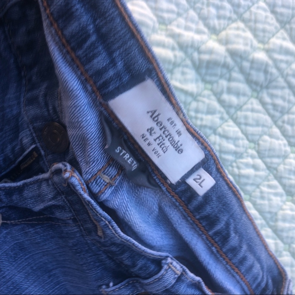 Abercrombie and Fitch jeans.